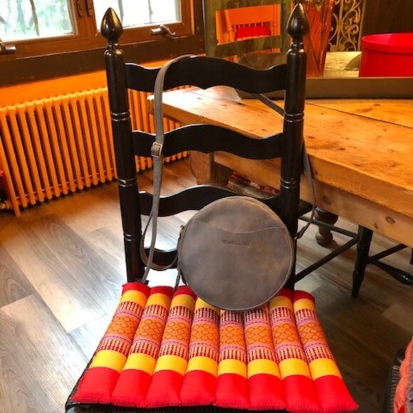 Portland Leather Handbags - Portland Leather Large Circle Crossbody ~ Storm